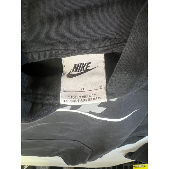 Nike Youth Black Cotton Polyester Hoodie Athletic Gym Casual Size L J4 - Picture 2 of 8